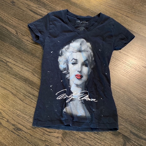 Marilyn Monroe Black T shirt Small S VGUC - Picture 1 of 5